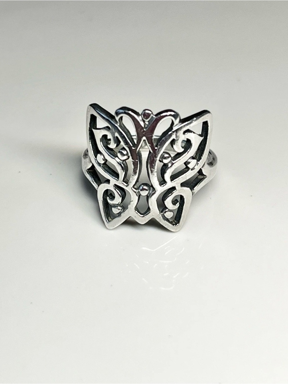 James Avery Retired Rare Openwork Butterfly Ring Size 7